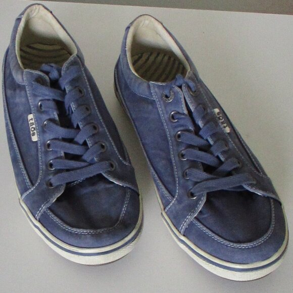 Taos Moc Star Womens Denim Blue Lace-up Sneaker - Size 10M - Picture 1 of 9